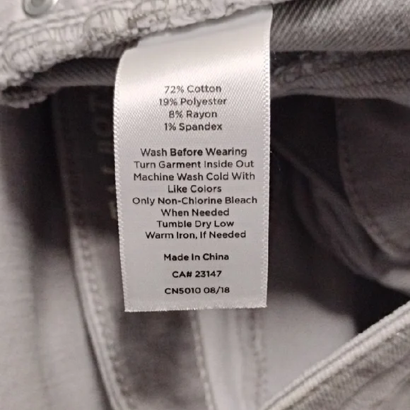 Talbots Women's Skinny Jeans in Soft Gray - Picture 7 of 7